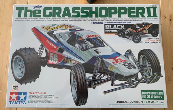 Baubericht: Tamiya Grasshopper II Black Edition